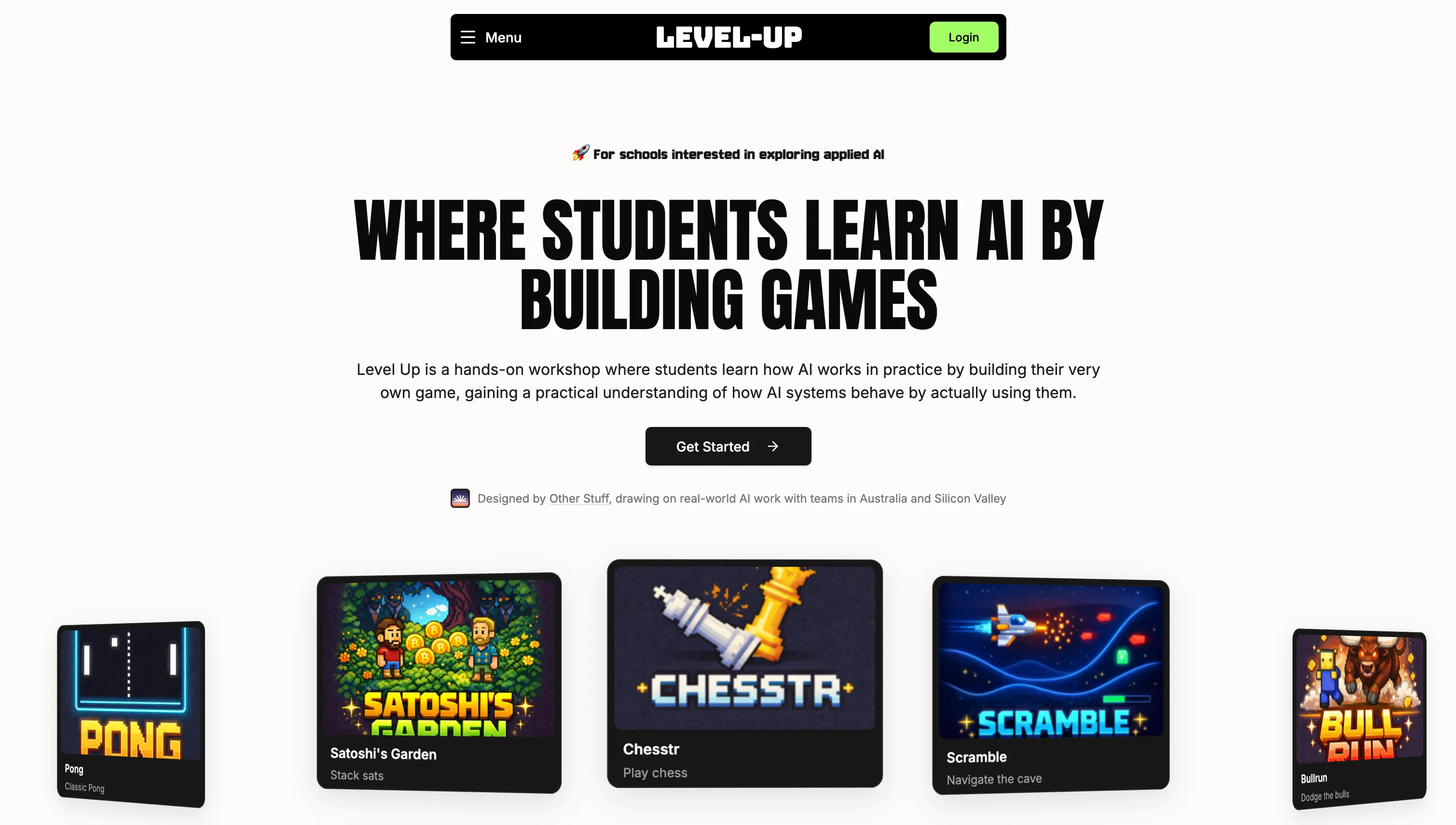 Level Up website project